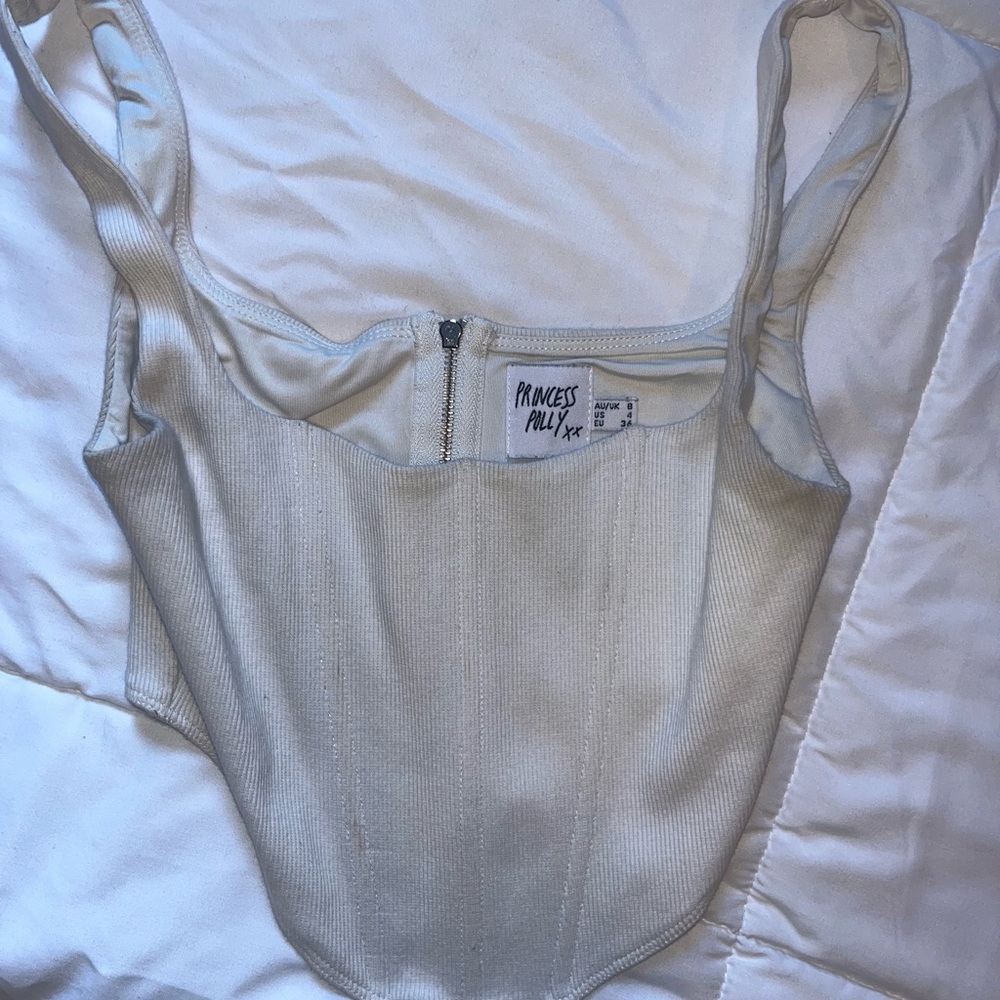 PRINCESS POLLY BUSTIER TOP WHITE